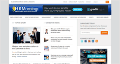 Desktop Screenshot of hrmorning.com