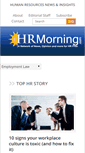 Mobile Screenshot of hrmorning.com