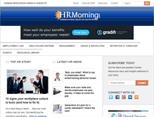 Tablet Screenshot of hrmorning.com